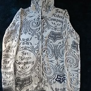 Fox Hooded zip up Sweater